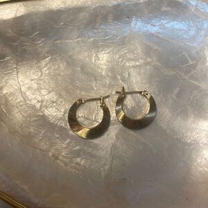 Monet stamped earrings